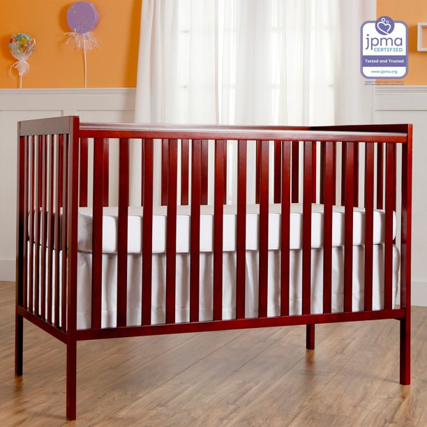 5-in-1 Convertible Crib in Cherry