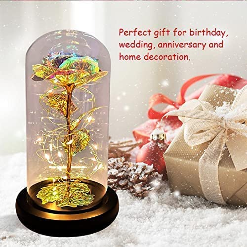 Forever Galaxy Roses Gifts, Eternal Light Rose Flower Gifts, Women Birthday Gifts