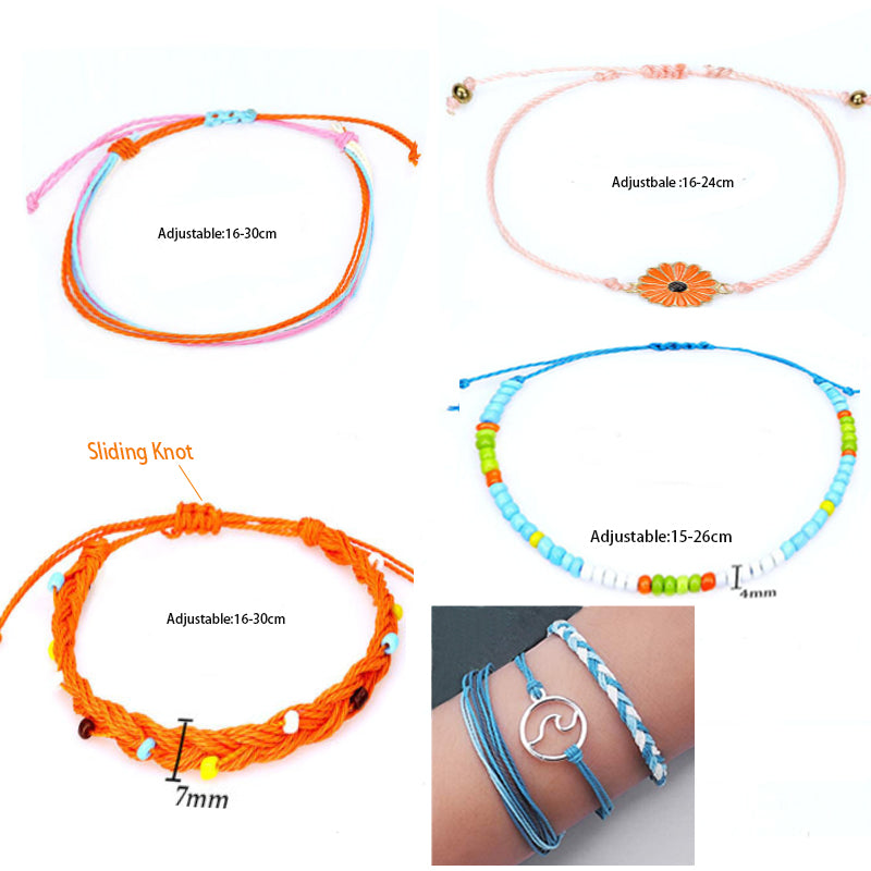 21 Pcs Bracelets for Girls