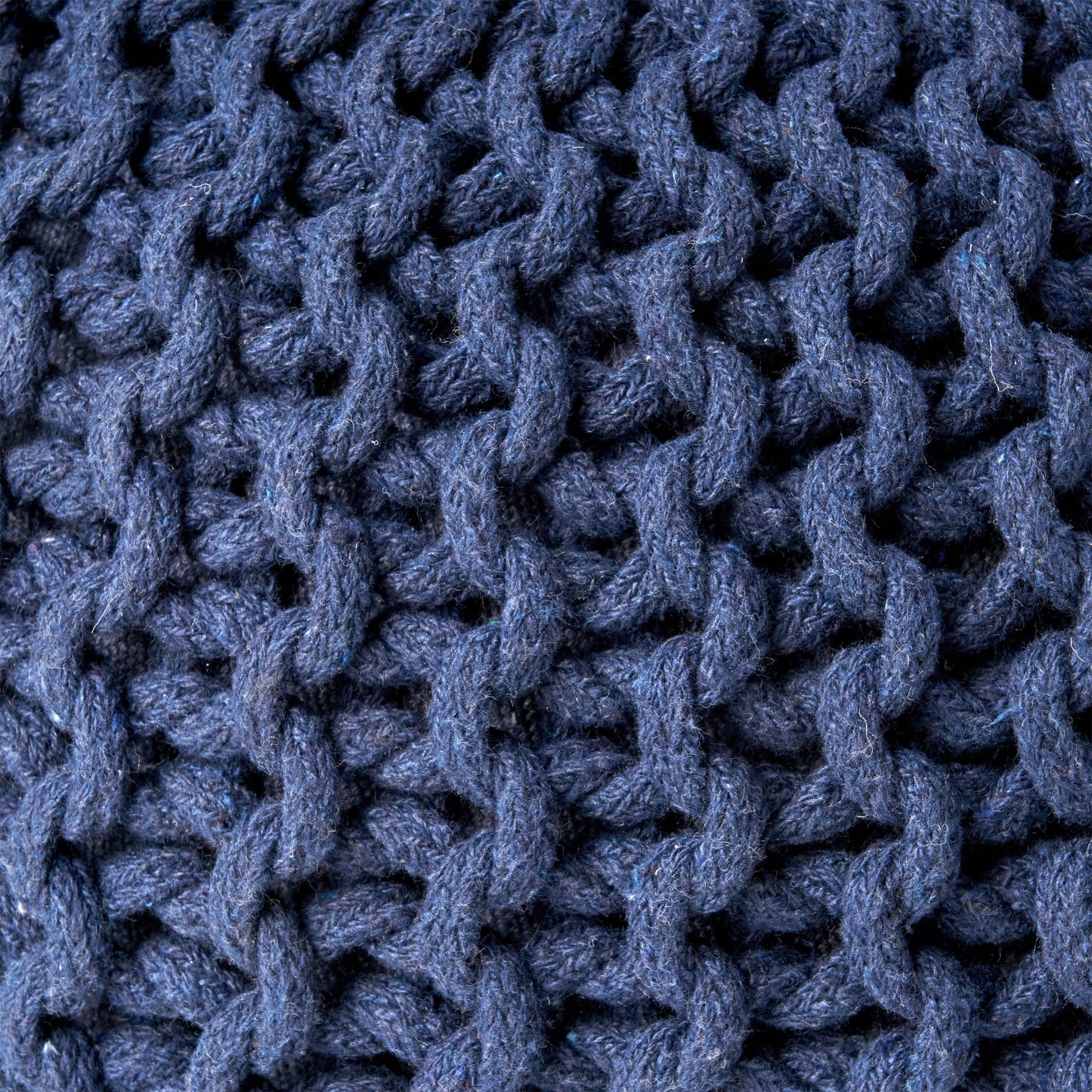 Indoor Bohemian Handcrafted Modern Cotton Ottoman Pouf