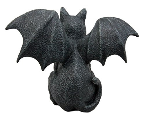 Winged Cat Gargoyle  Medieval Gothic Sculpture