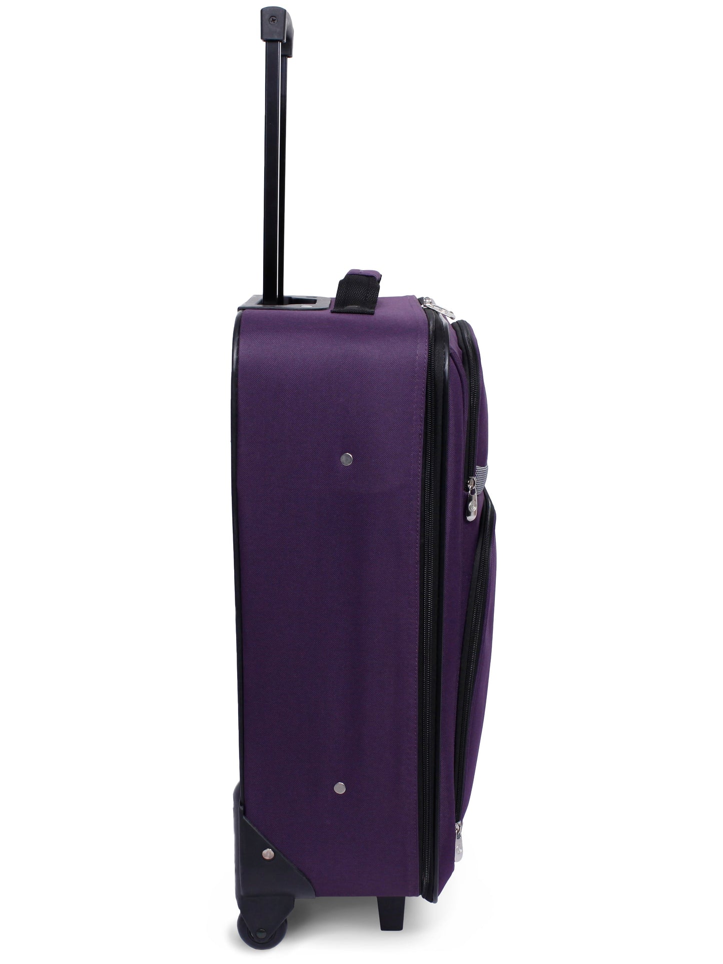 5 Piece Luggage Set, Includes Check and Carry-on Size, Purple