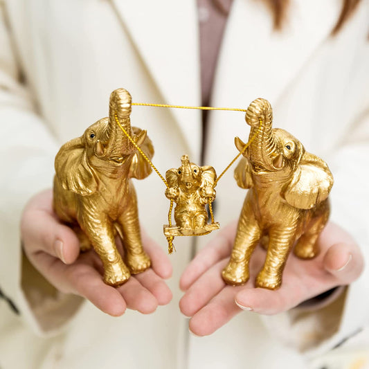 Elephant Statue. For Home Decoration (Gold)