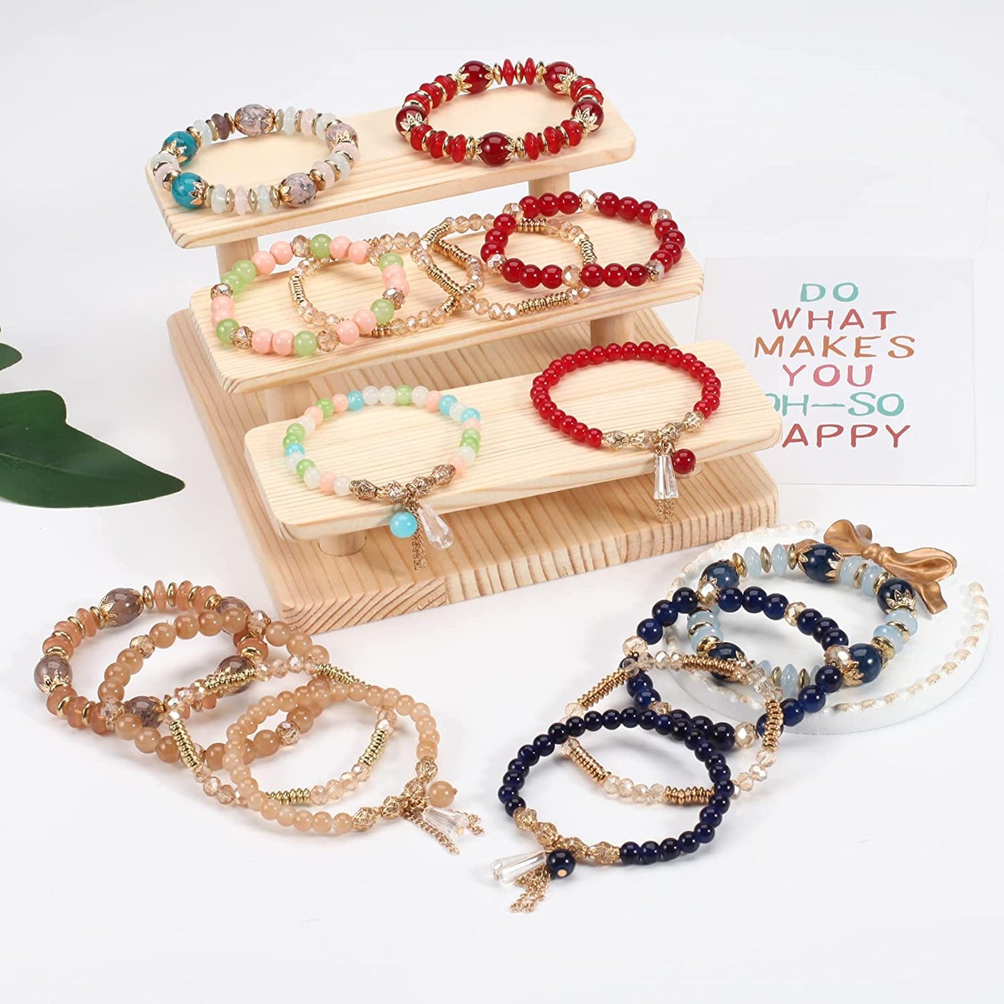 Bohemian Bracelets for Women Stretch Multilayer Colorful Beads Bracelet