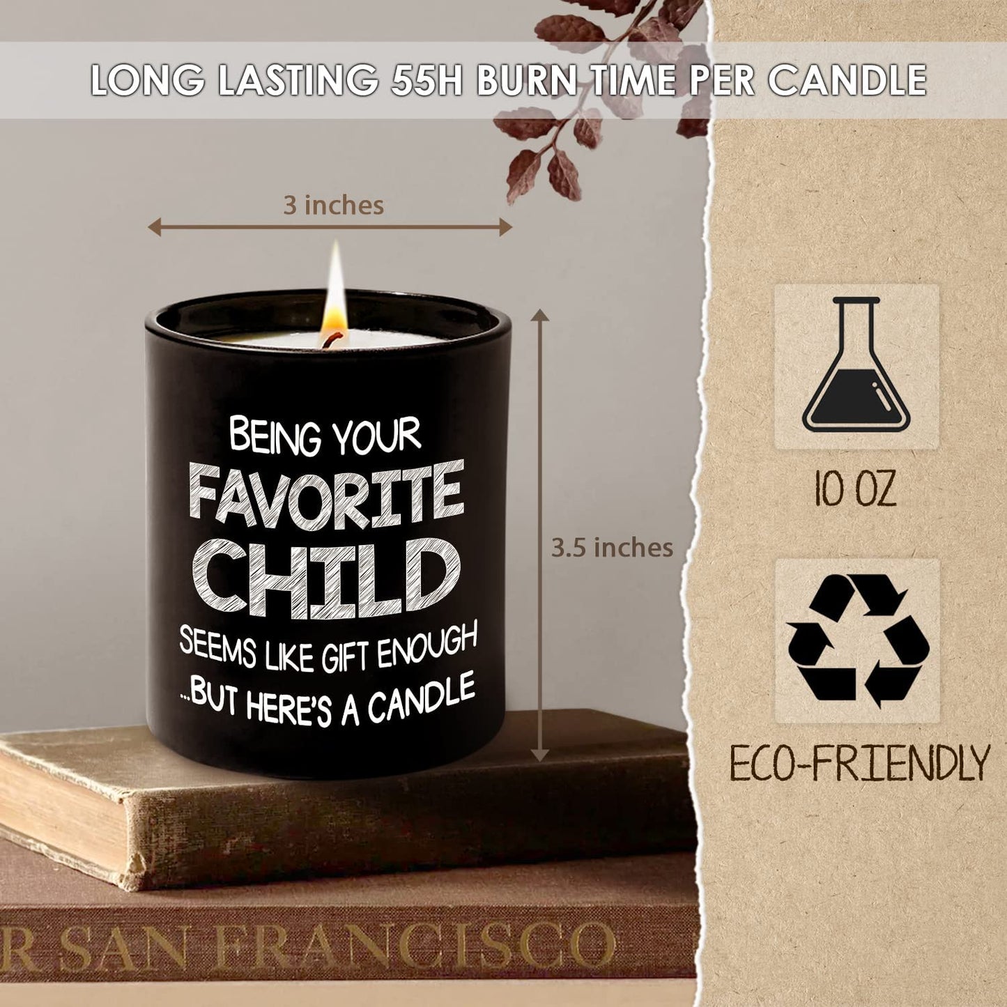 Gifts for Mom & Dad from Daughter, Son - Mothers Day/Birthday Gifts Vanilla Lavender Scented Candle 10oz