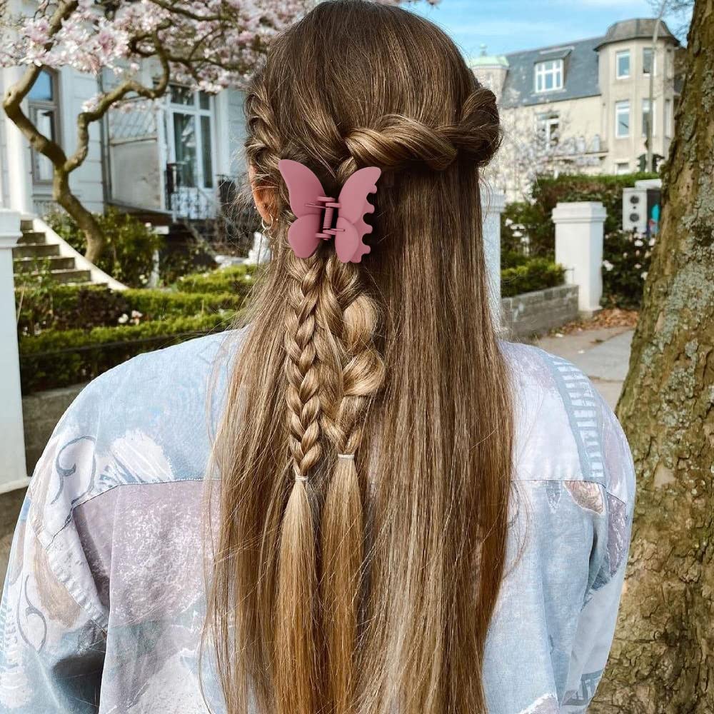 4Pcs Butterfly Hair Claw Clips for Girls 2.6''