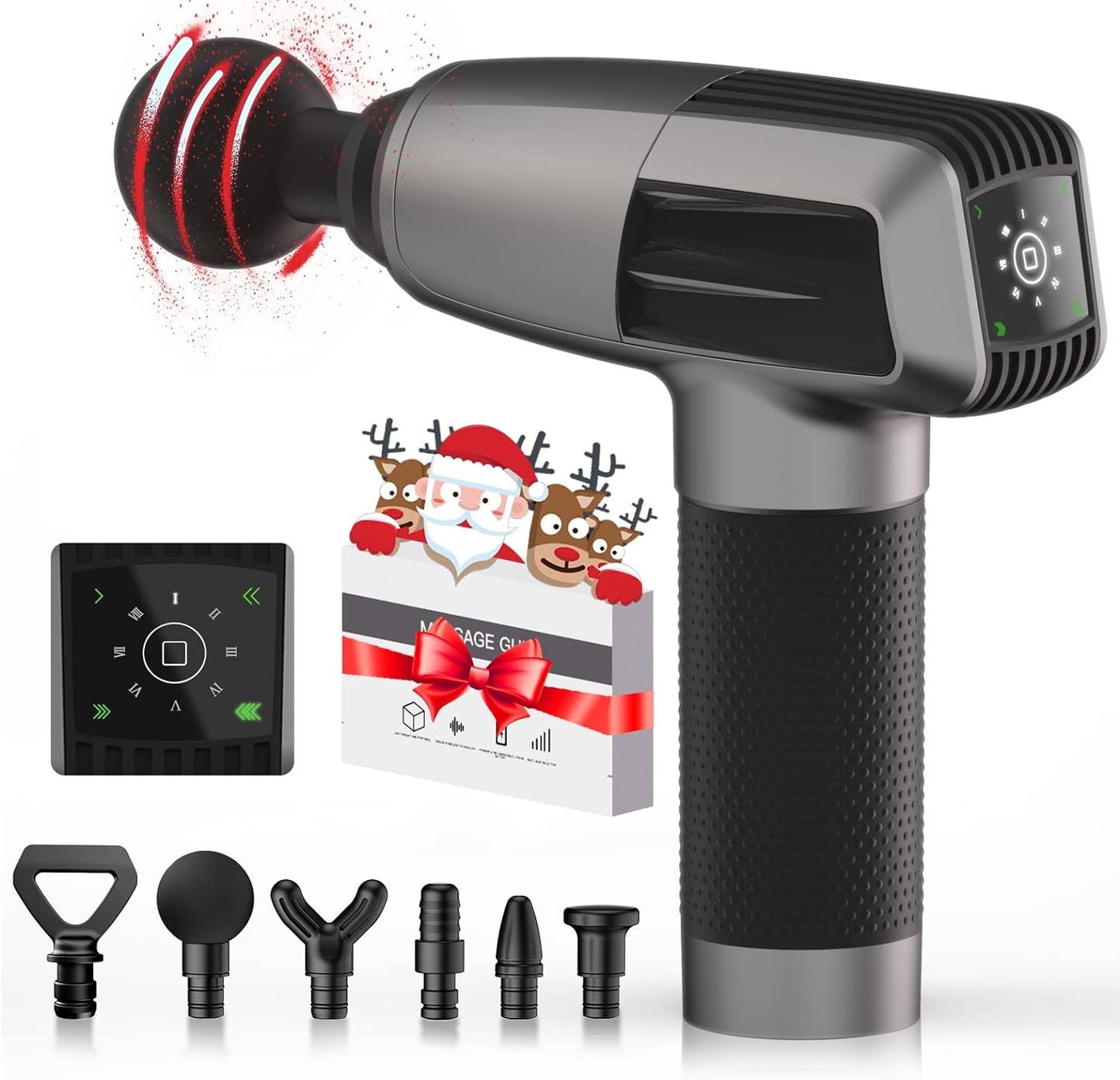 Christmas Gifts for Women/Men Massage Gun Deep Tissue,Mens Gifts for Christmas,Womens Christmas Gifts,Gifts for Women/Her,Birthday Gifts for Women,Valentines Day Gifts for Him/Her(Gray)