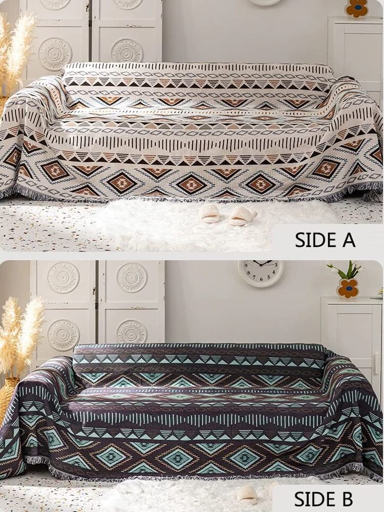 Southwest Throw Blankets Aztec Southwest Throws Cover for Couch 51"x63", Color 01