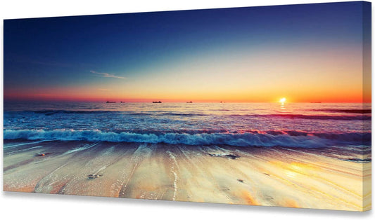 Blue Ocean Seascape Canvas Prints Wall Art Decoration  24x36"