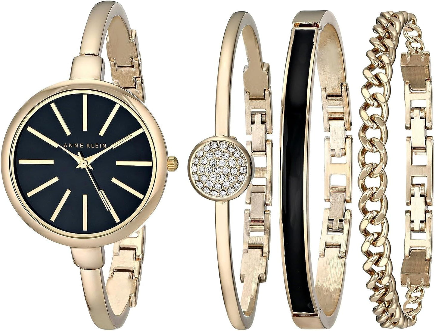 Women's AK/1470 Bangle Watch and Bracelet Set