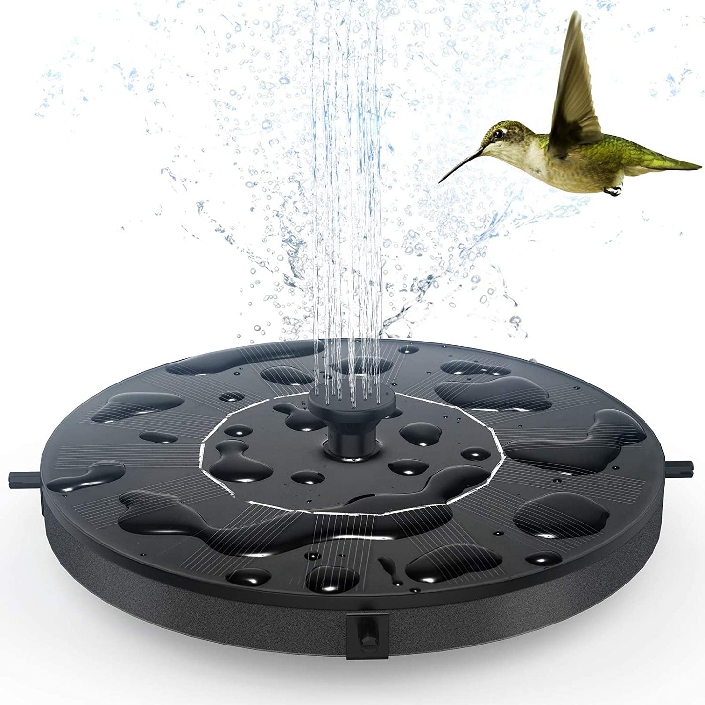 Floating Solar Powered Water Fountain Pump for Bird Bath, Garden, Pond, Pool, Outdoor (1W)