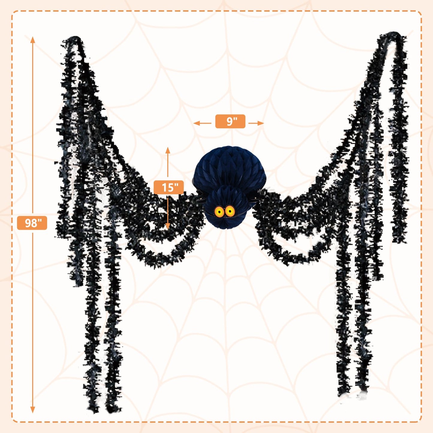 Hanging Spider,Pendant Ornaments, Perfect for Party Decoration, Haunted House,