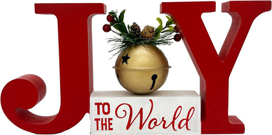 Christmas Decorations for Home  Décor Farmhouse Wooden Holiday Sign Winter Rustic Vintage Block Xmas Tabletop for Kitchen Xmas Party Mantel Tiered Tray Gift Indoor Outdoor