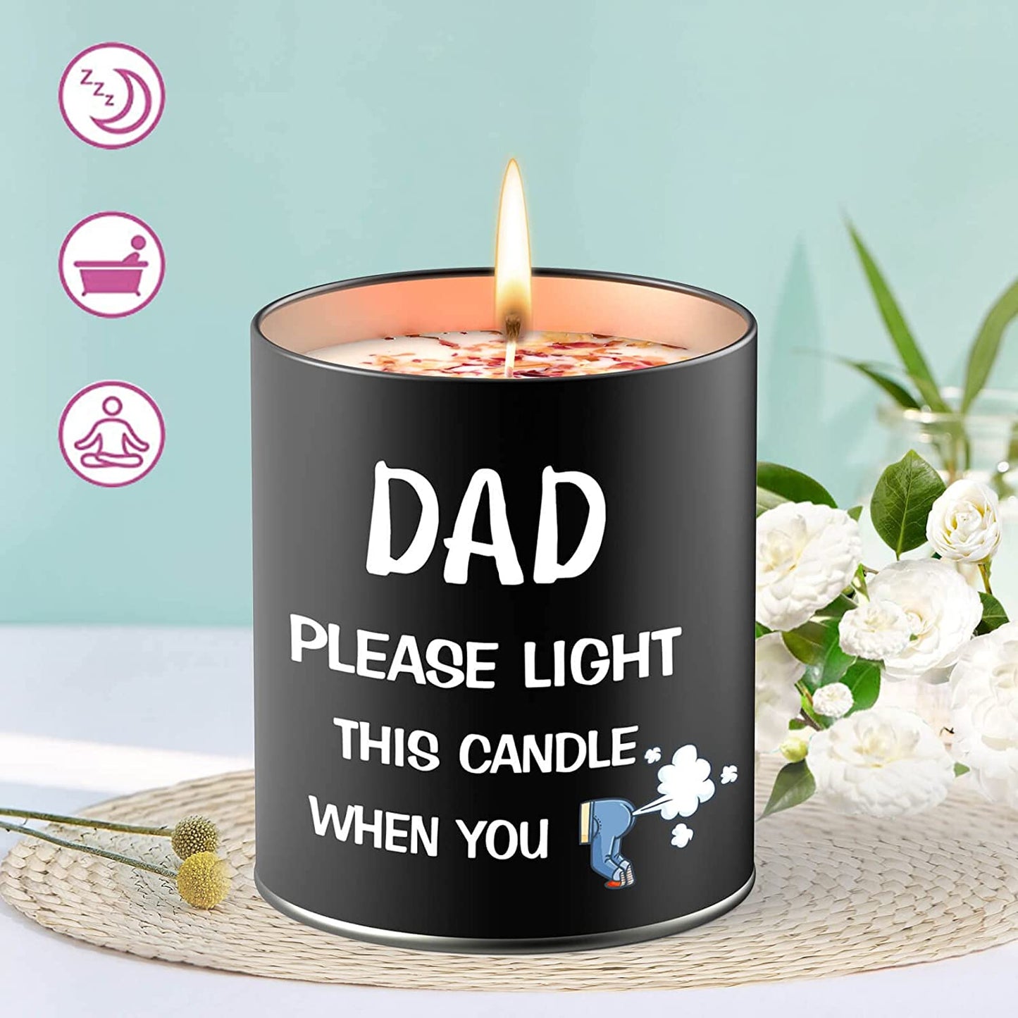 Fathers Day Dad Gifts from Daughter Son Wife,Scented Candles,9oz