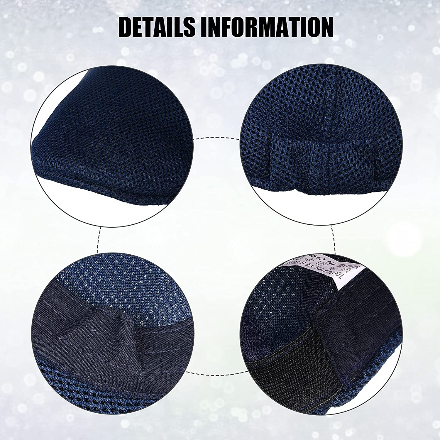 Geyoga 6 Pieces Men'S Mesh Flat Cap Breathable Summer Newsboy Hat Cabbie Flat Cap