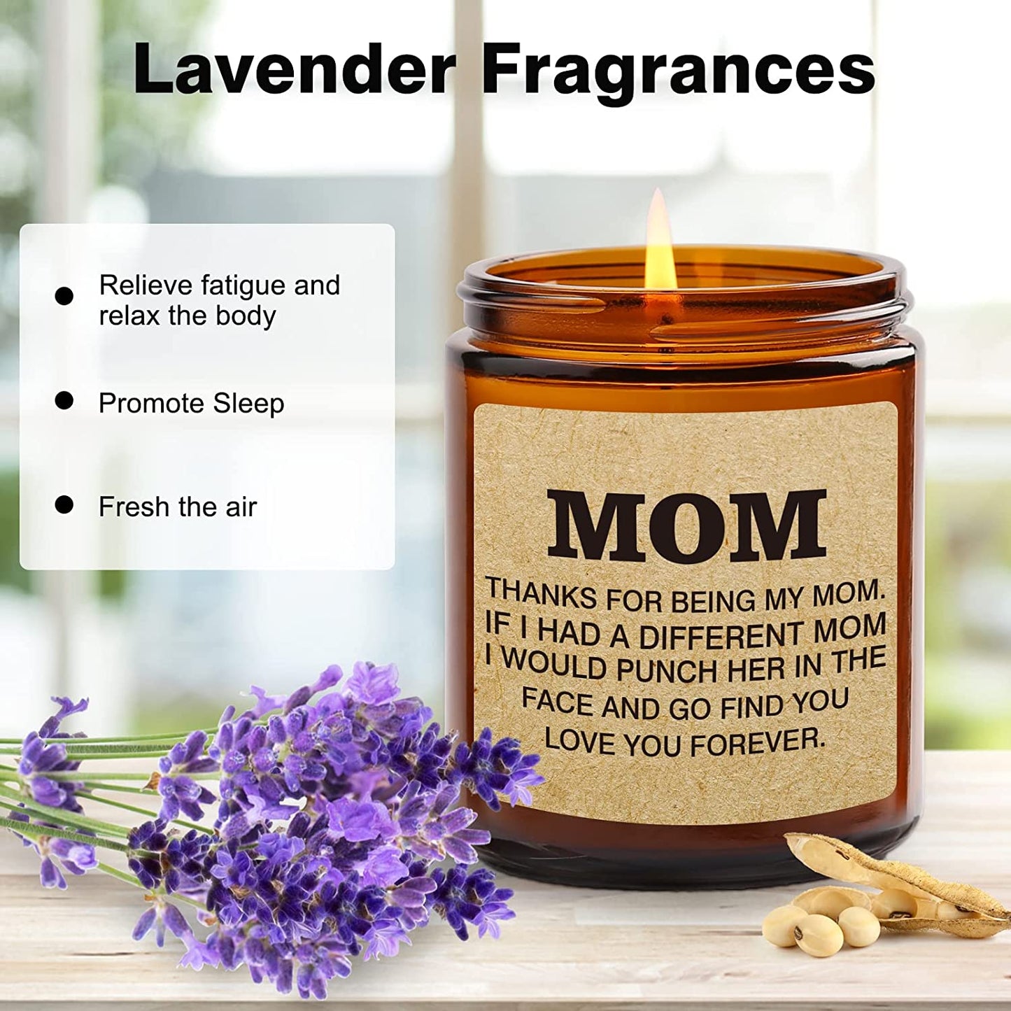 Lavender Scented Soy Candles for Mothers Day Gifts