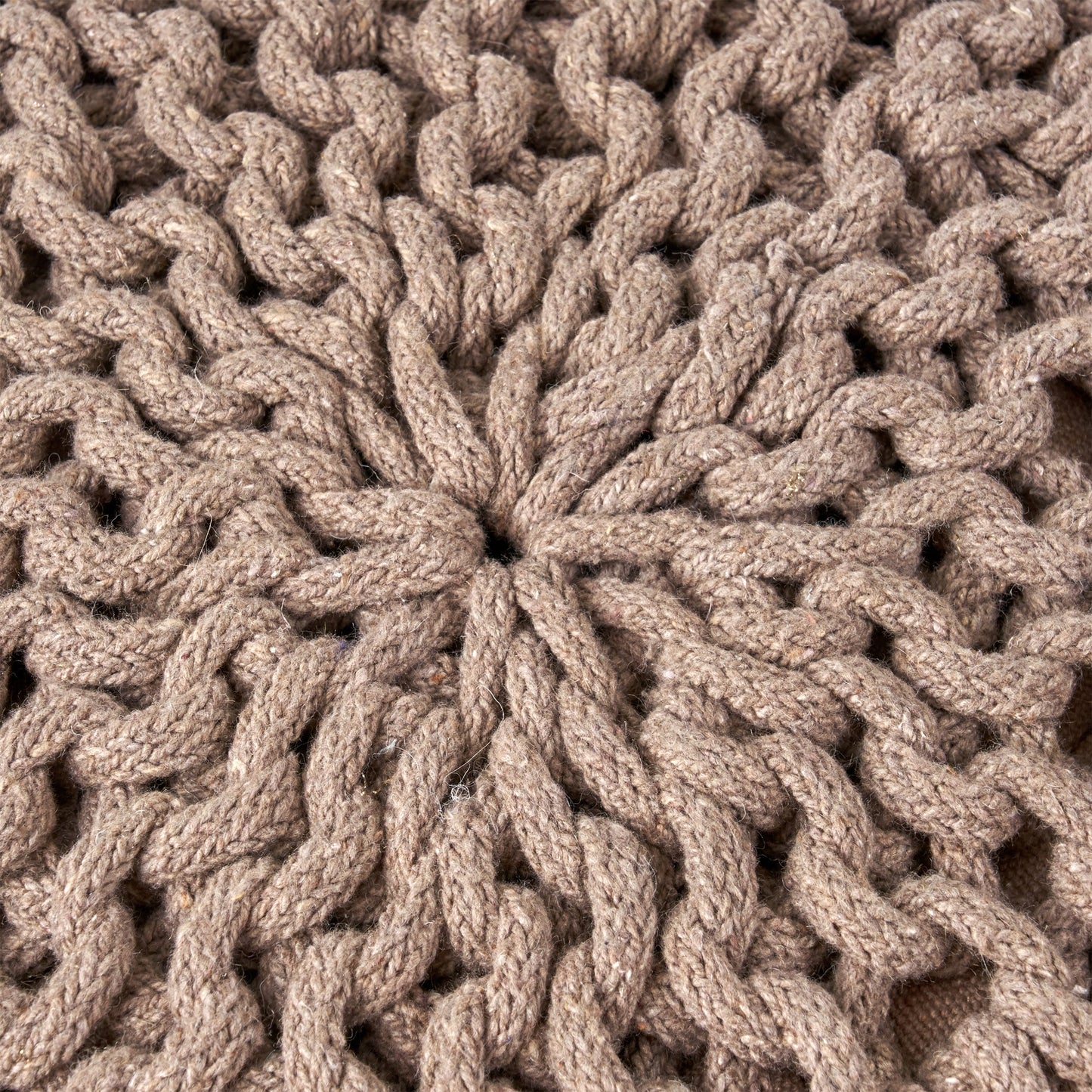 Indoor Bohemian Handcrafted Modern Cotton Ottoman Pouf