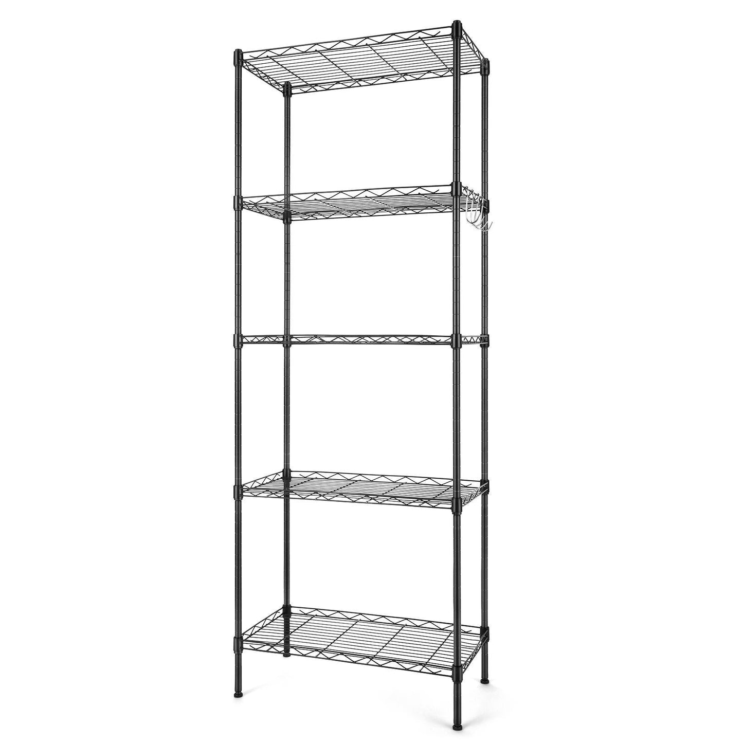 5 Tier Wire Shelving Metal Storage Rack