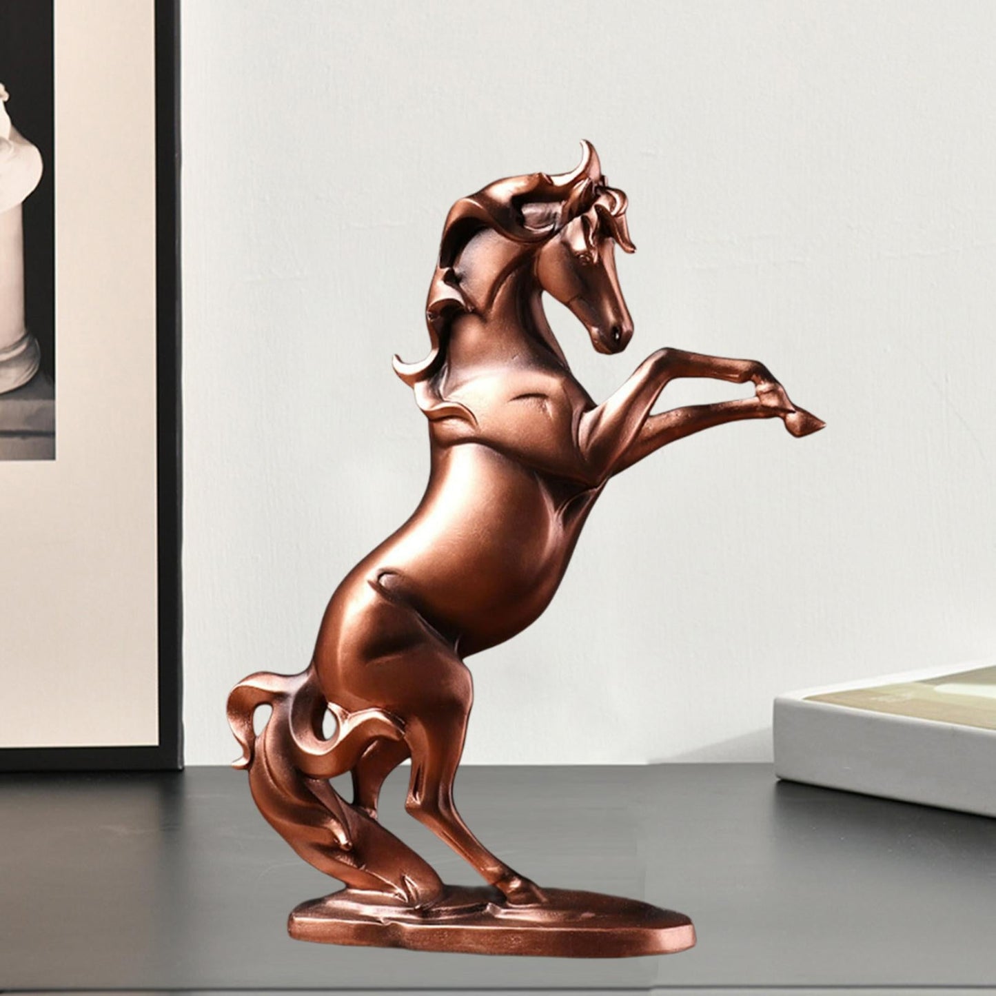 2 Count Modern Resin Horse Figurine