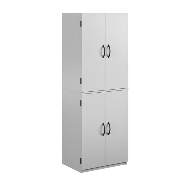 4-Door 5' Storage Cabinet, Dove Gray