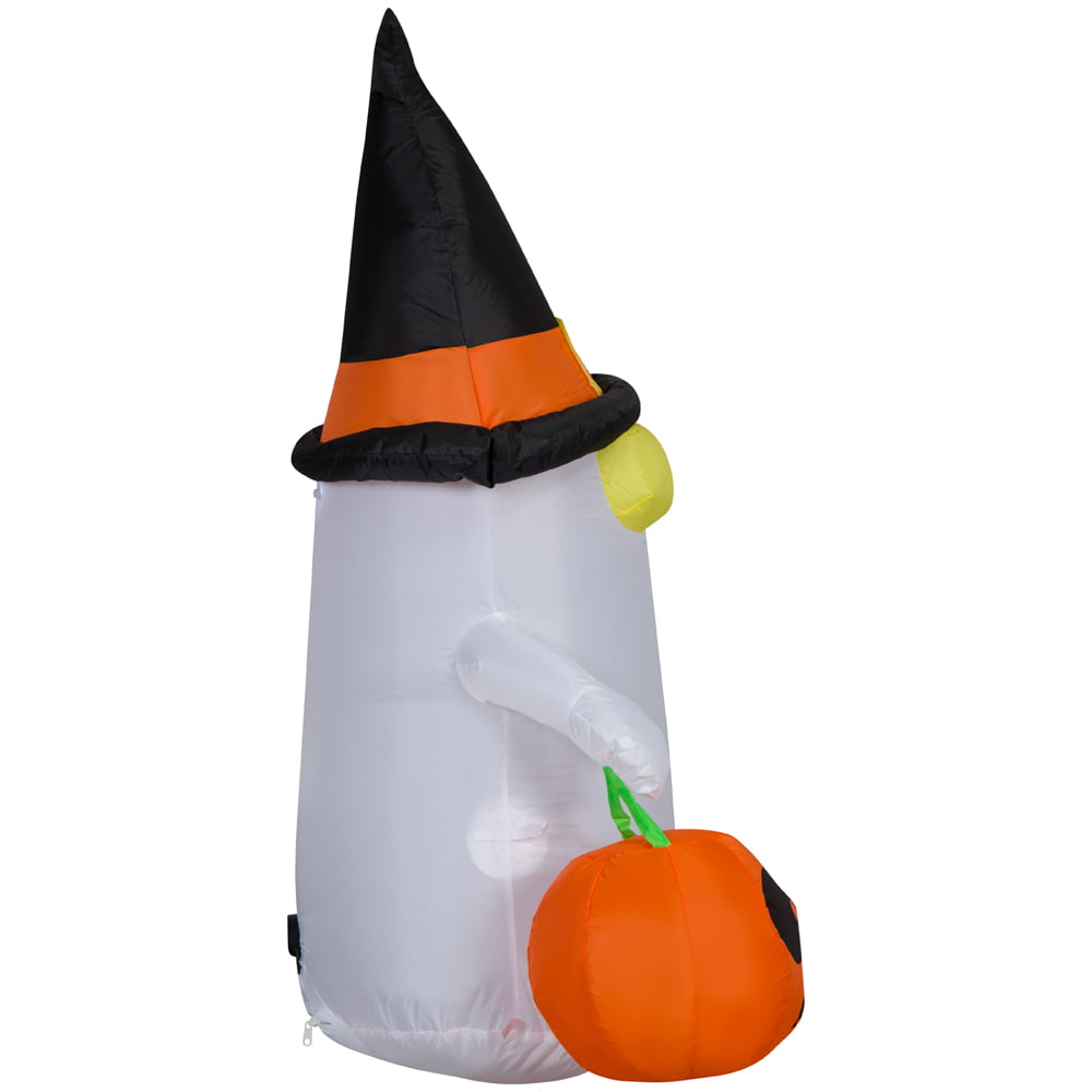 Halloween Inflatables Outdoor Ghost with Witch Hat