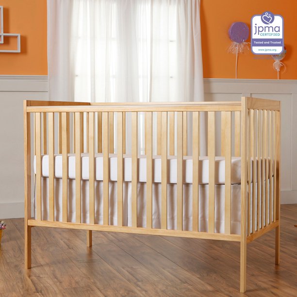 5-in-1 Convertible Crib, Natural