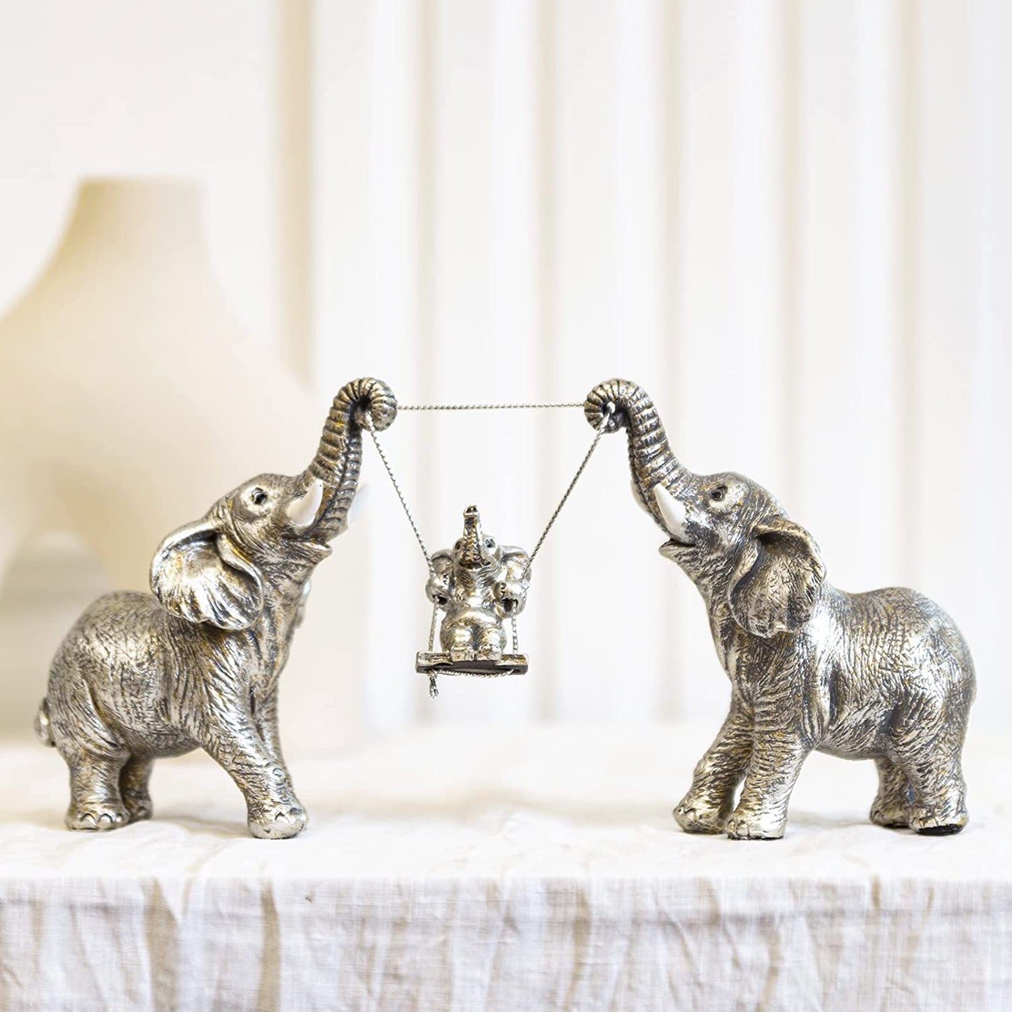 Elephant Statue. For Home Decoration (Silver)