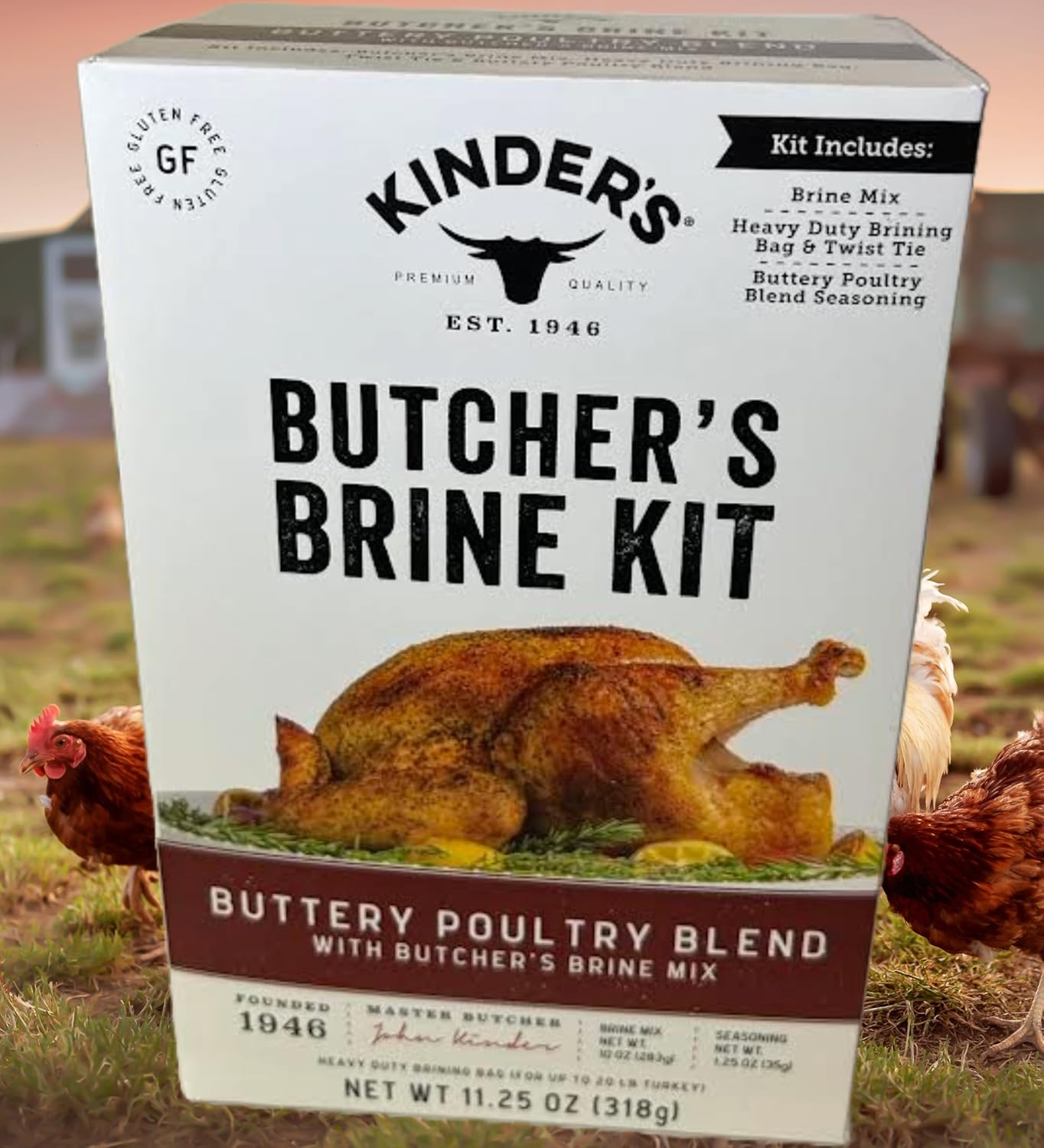 Kinders Seasoning Butchers Turkey Brine Kit (11.25 oz.) - Value Pack of 2