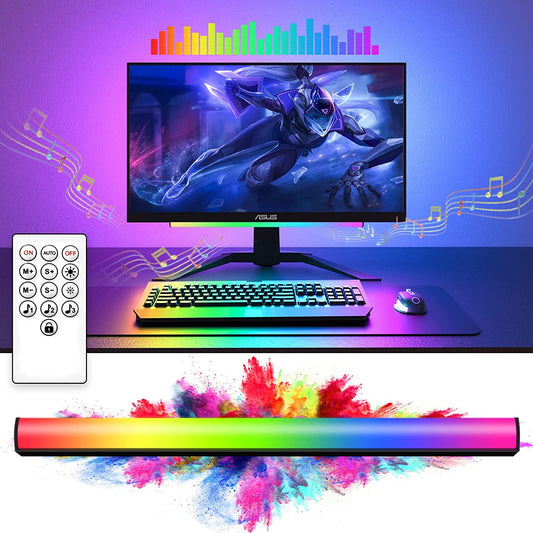 Under Monitor Light Bar, RGB 3 Music Sync Modes Screen bar Light