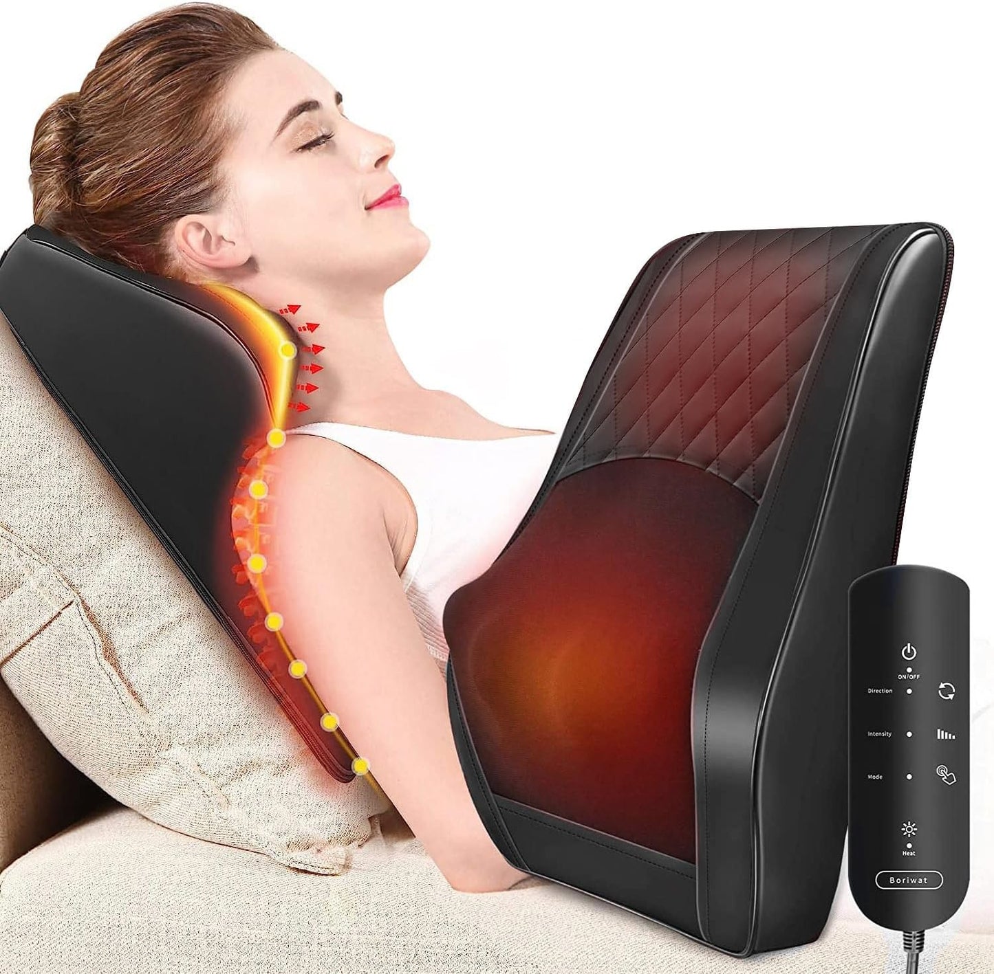 t Back Massager with Heat, Massagers, 3D Kneading Massage Pillow for Back, Neck, Shoulder, Leg Pain Relief, Gifts for Men Women Mom Dad, Stress Relax at Home Office and Car