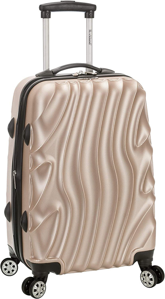 Hardside Expandable Spinner Wheel Luggage, Gold Wave, Carry-On 20-Inch