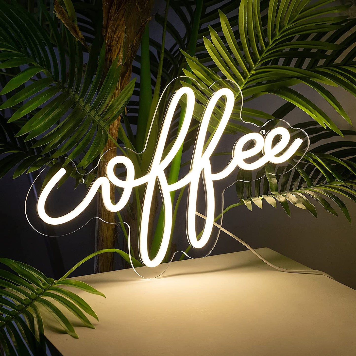 Coffee Neon Signs Led Neon Light Warm White for Home Decoration