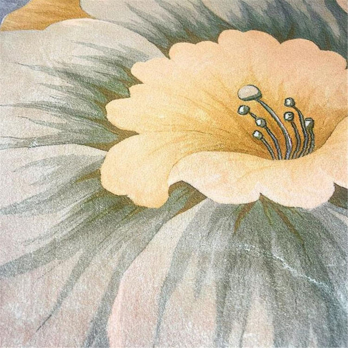 Flower Shaped Rug Redbud Carpet Trendy Area Rugs Non Slip