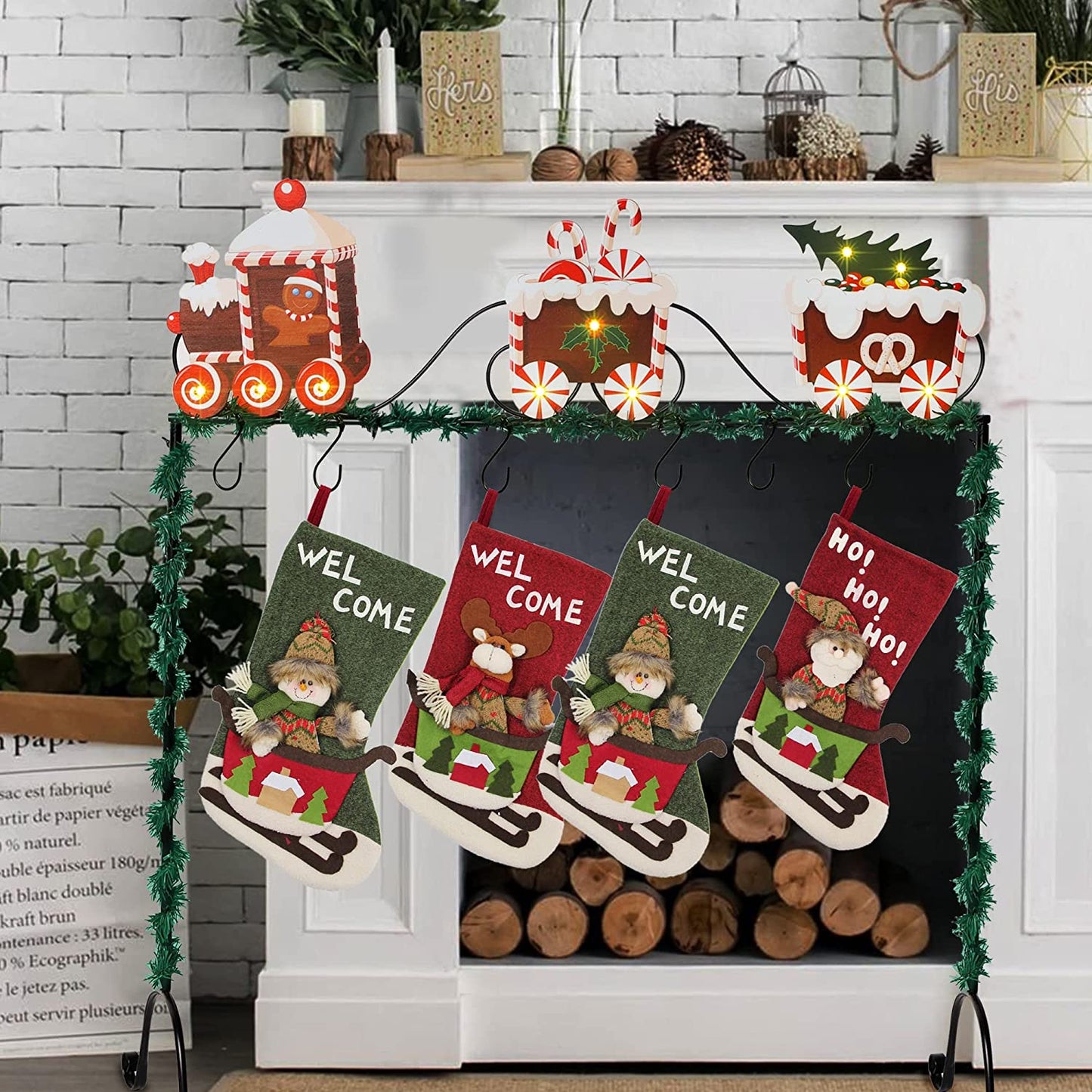 Christmas Stocking Holder Stand Hangers Decoration