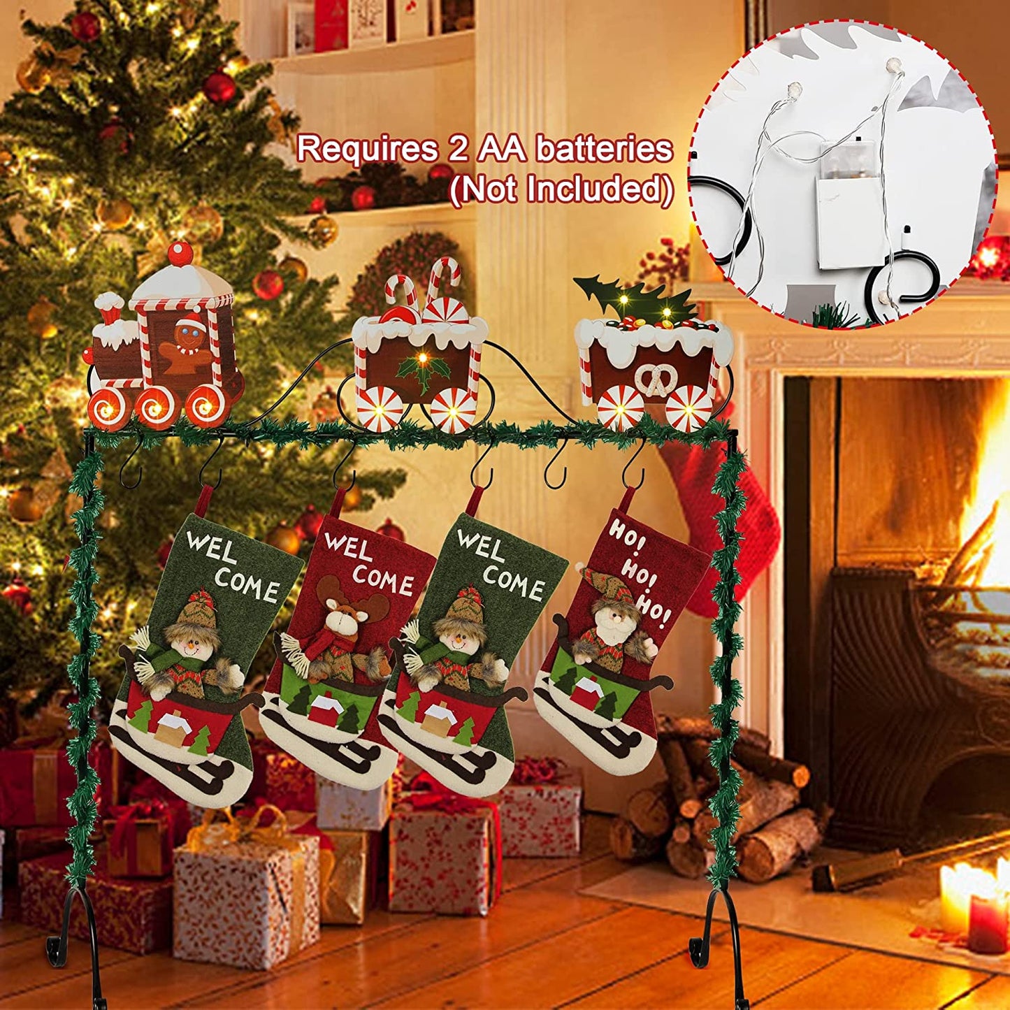 Christmas Stocking Holder Stand Hangers Decoration