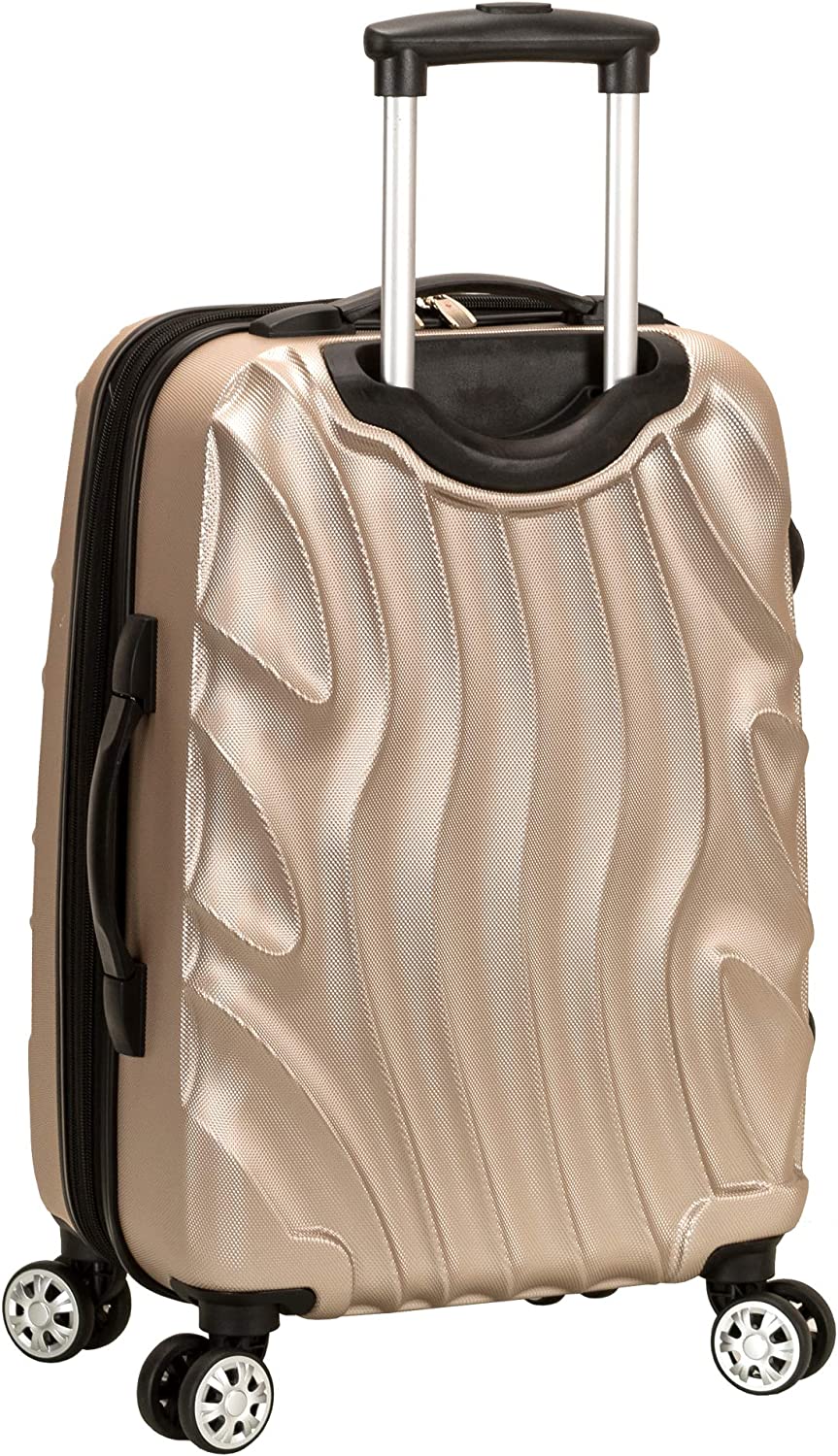 Hardside Expandable Spinner Wheel Luggage, Gold Wave, Carry-On 20-Inch