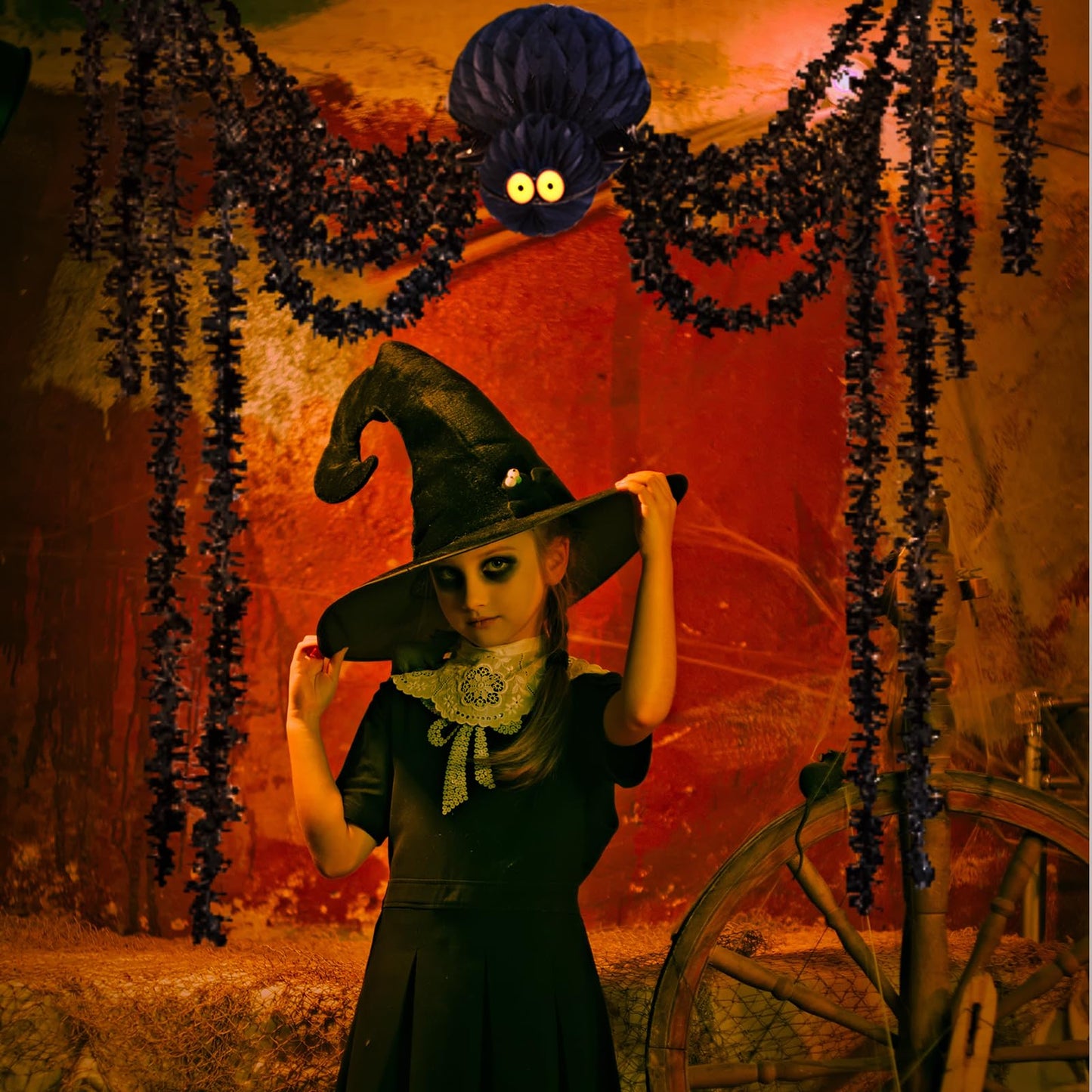 Hanging Spider,Pendant Ornaments, Perfect for Party Decoration, Haunted House,