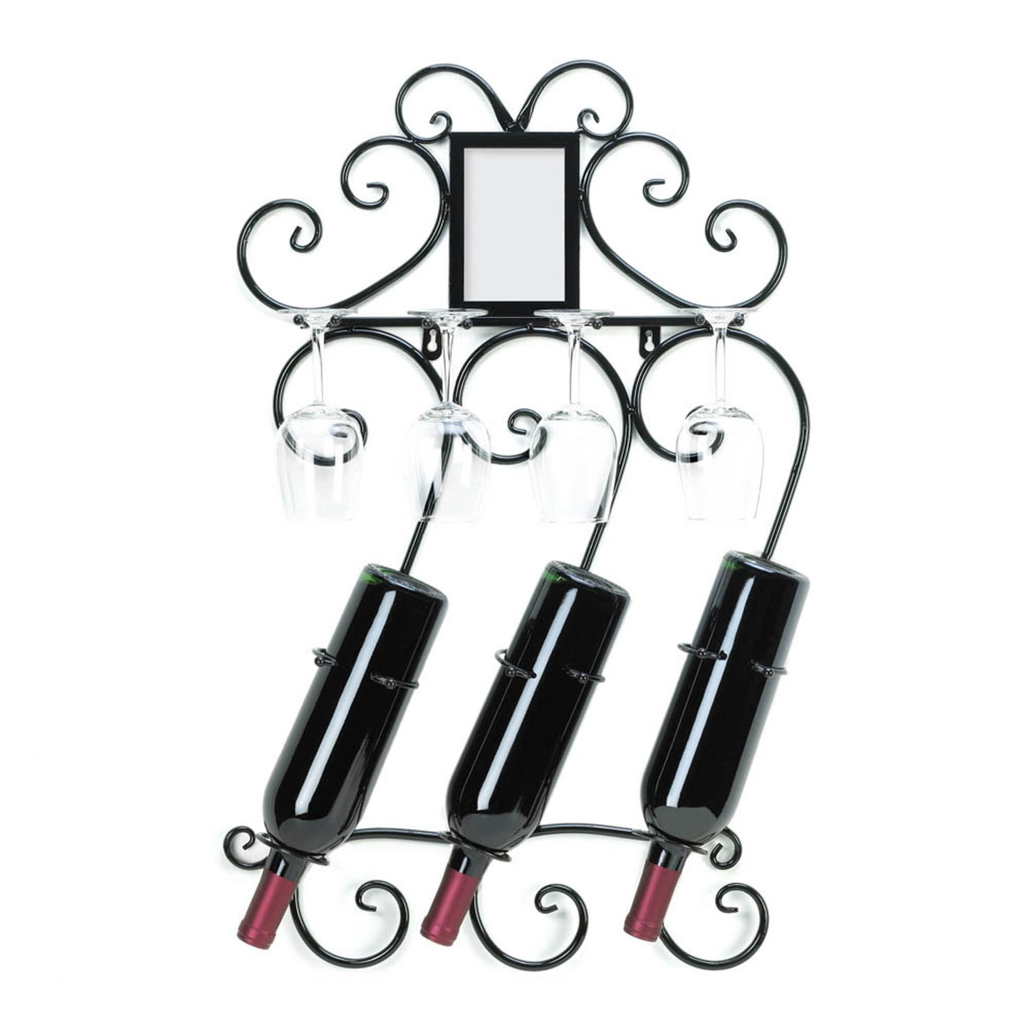 SCROLLWORK WALL WINE RACK