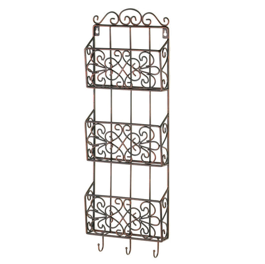 VINTAGE CHARM TRIPLE WALL RACK