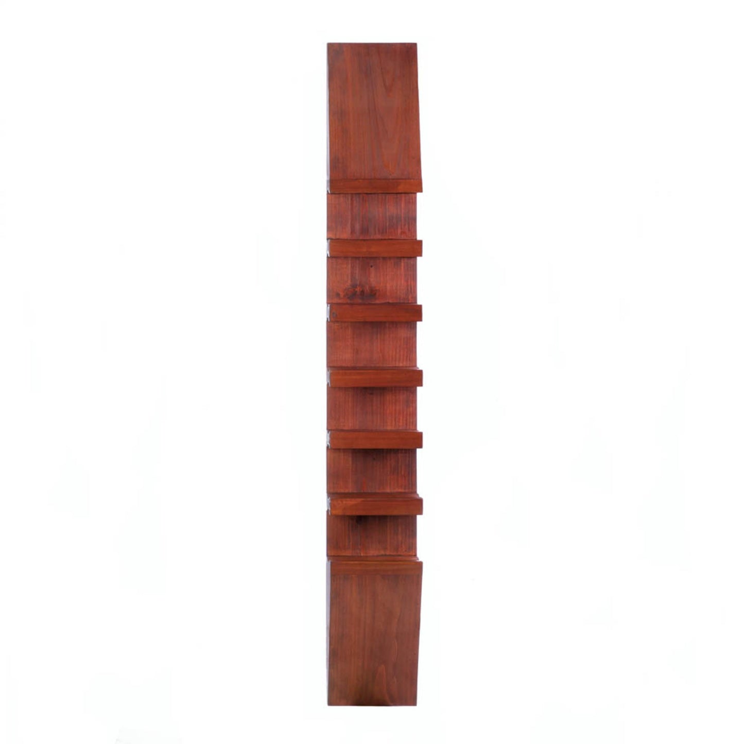 SLEEK WOODEN WINE WALL RACK