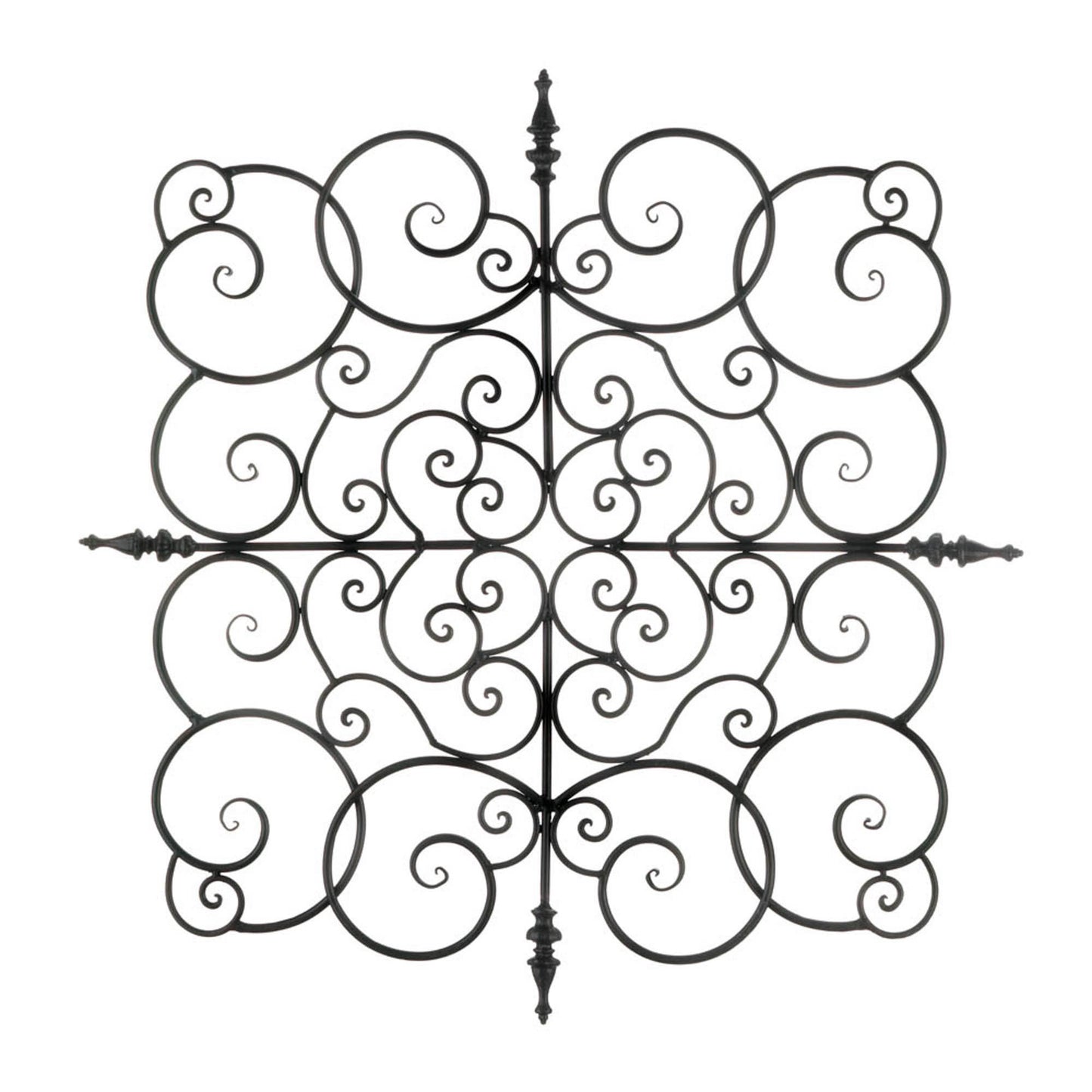 SQUARE FLEUR-DE-LIS WALL PLAQUE