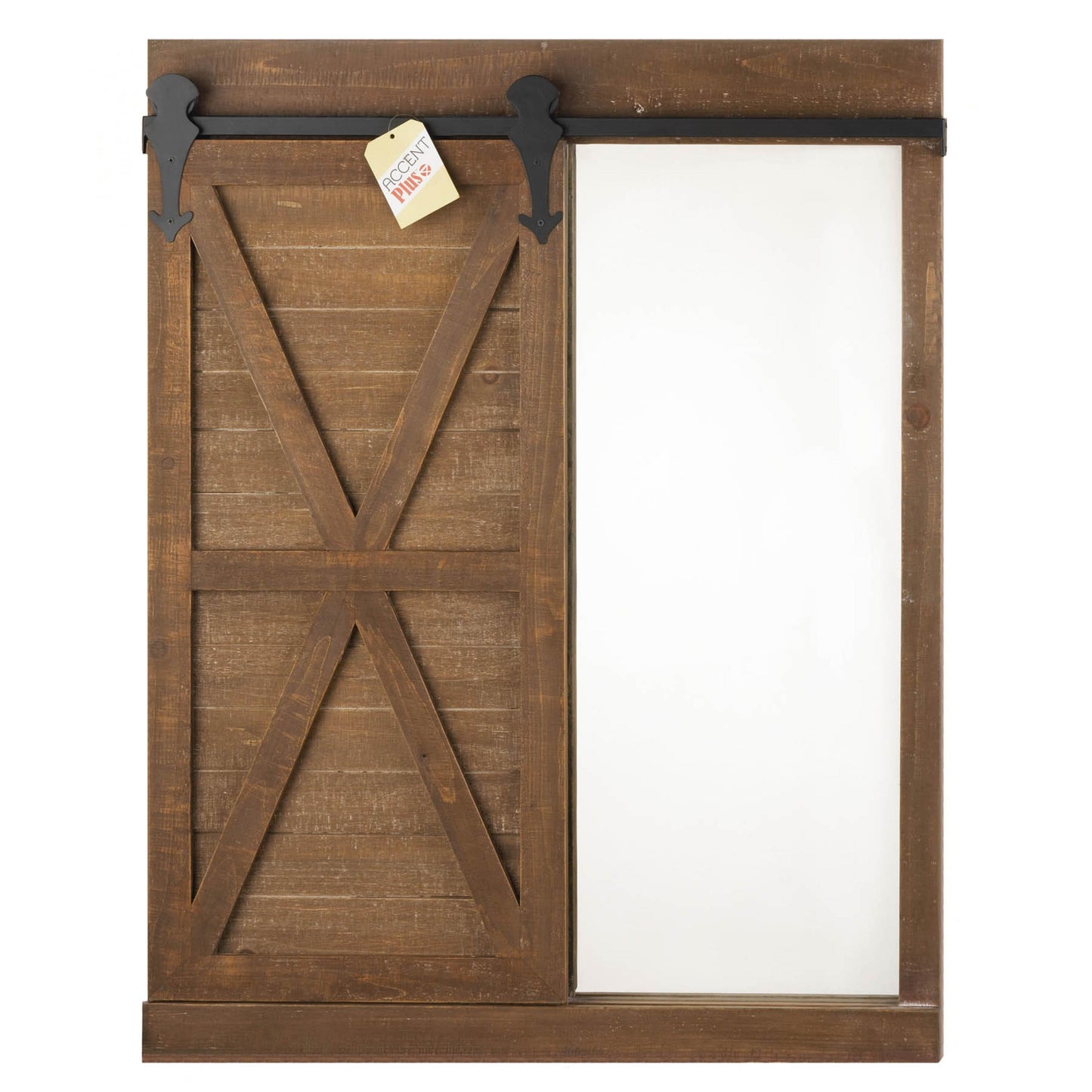 CHALKBOARD AND MIRROR WITH BARN DOOR