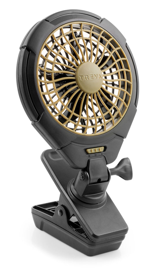 5 inch Battery Operated Clip Fan w/ Multi-directional Rotating Head