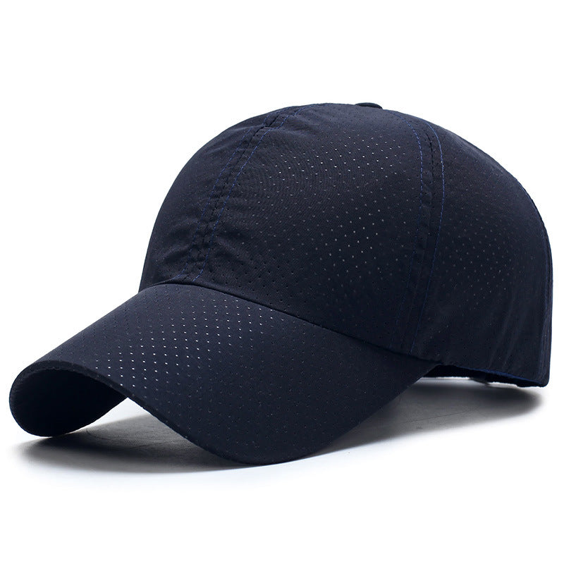 Mens Trucker Mesh Hip Hop Baseball Snapback Cap-Dark Blue