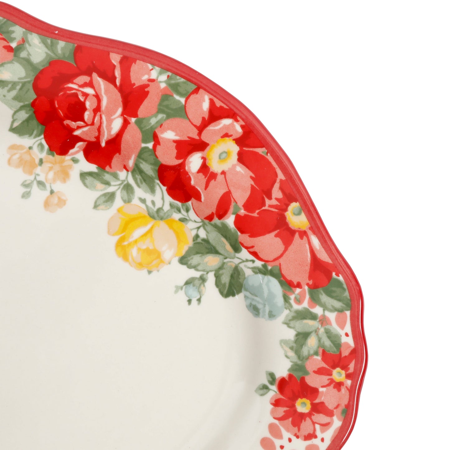 Vintage Floral 14.5-Inch Serving Platter