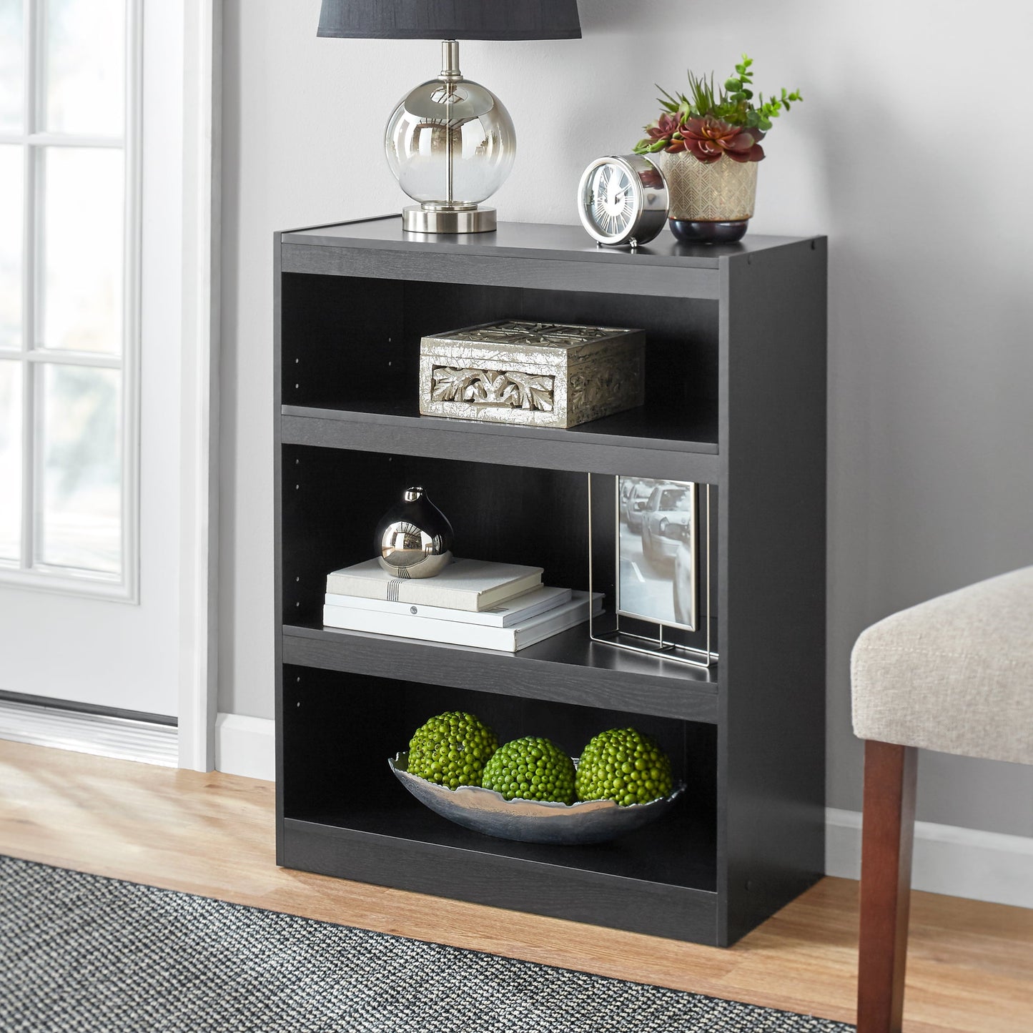 Framed 3-Shelf Bookcase