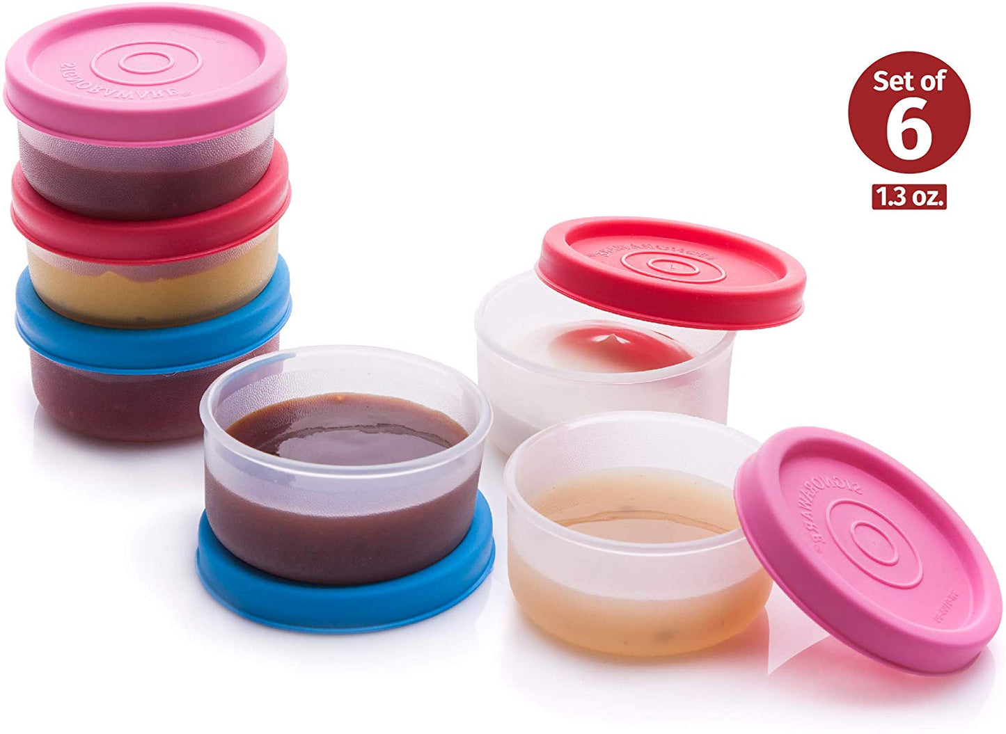 Condiment Cups Containers w/ Lid