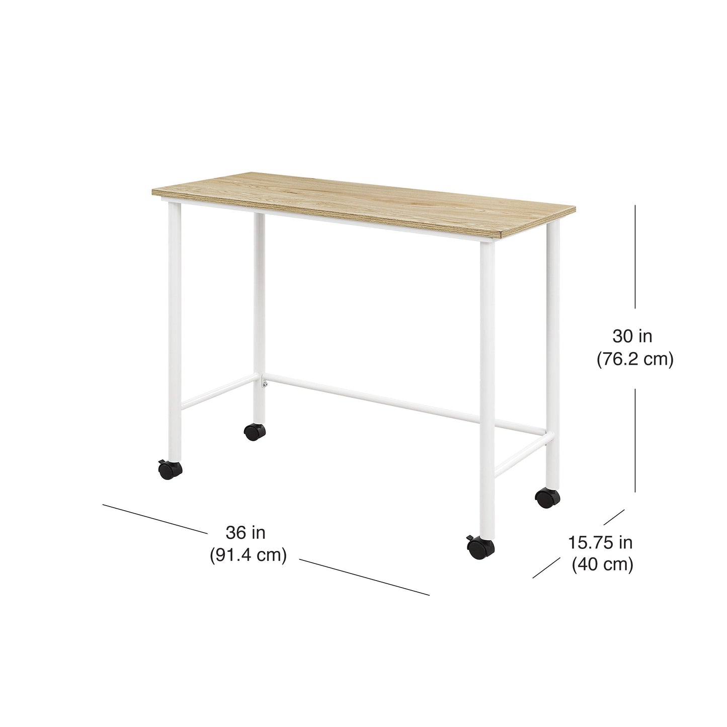 Metal Rolling Writing Desk