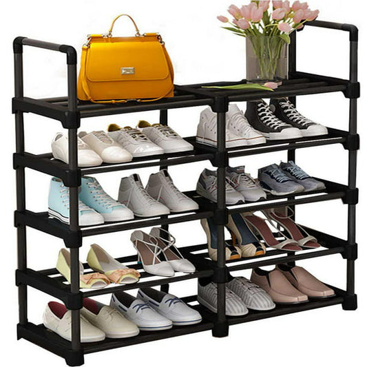 20-24  Pairs Shoes Storage Organizer Metal Stackable & Removable Multifunctional Show Rack for Entryway,Closet and Bedroom