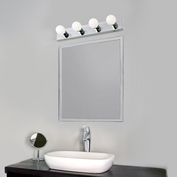 Vanity Light in Polished Chrome, 4-Light